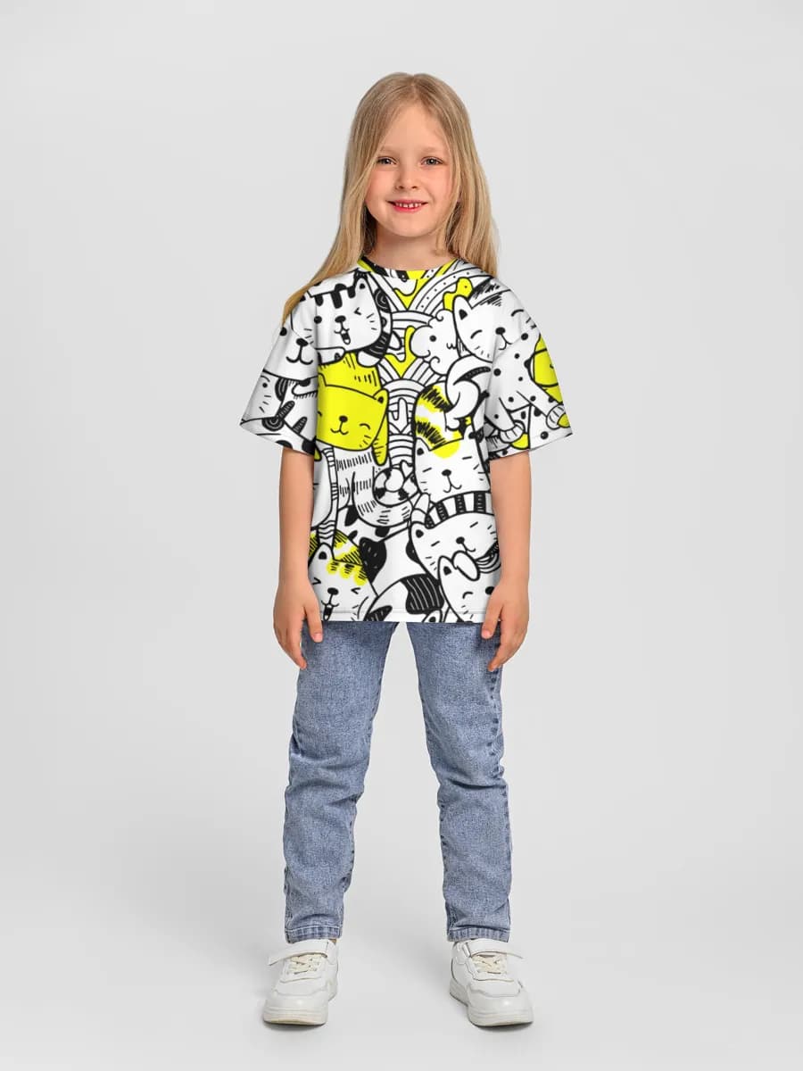 T-shirt coton oversize fille