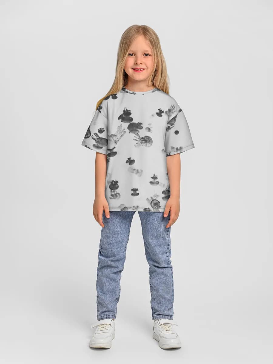 Camiseta Oversize de Algodón Niña