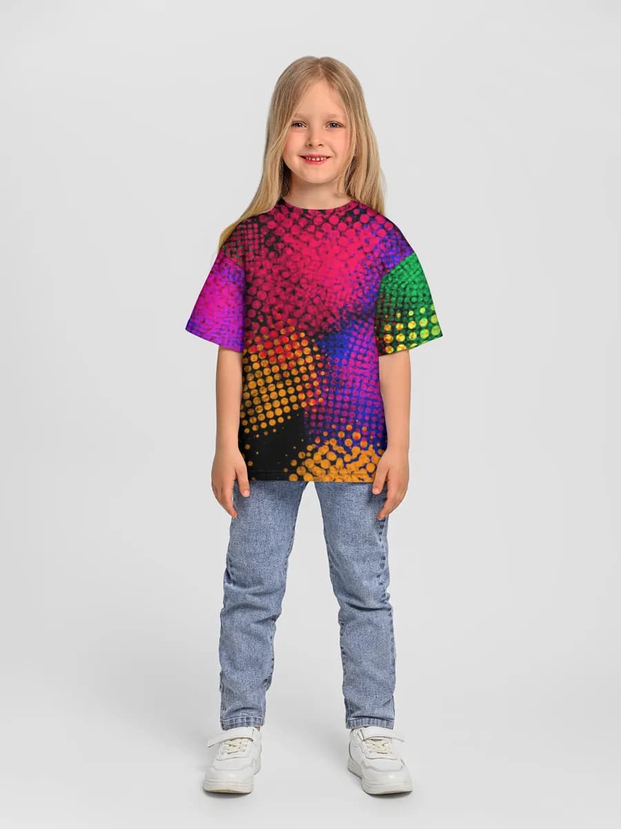 Oversized Baumwoll-T-Shirt Mädchen