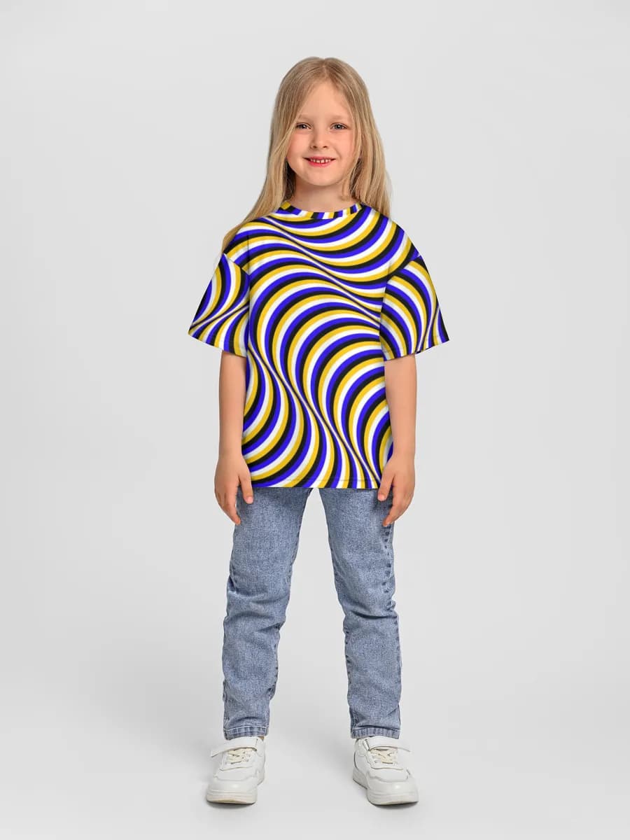 女の子 ビッグシルエット コットンTシャツ
