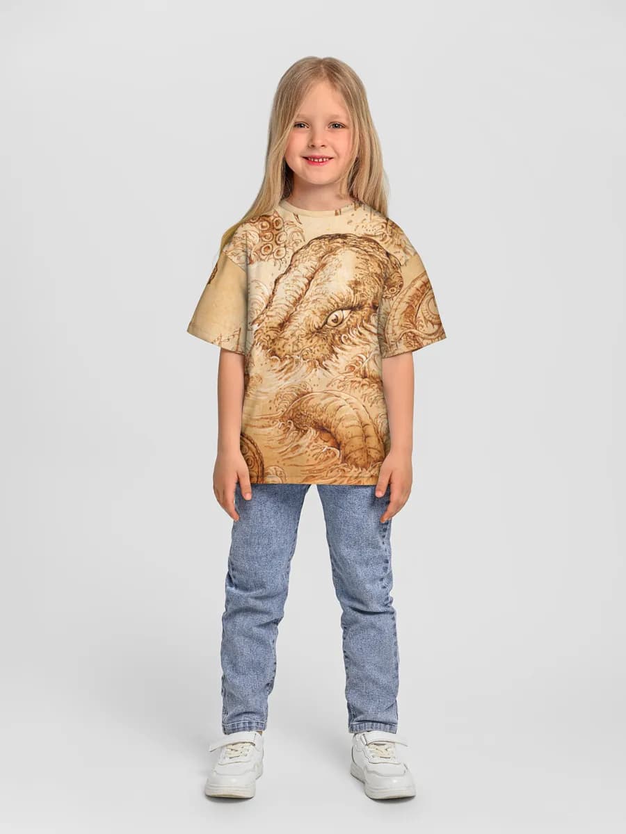 Camiseta Oversize de Algodón Niña