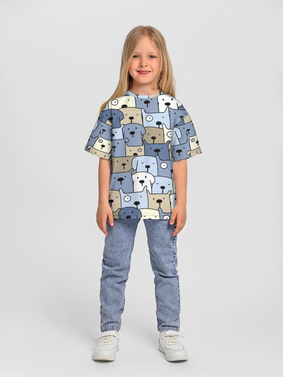 Camiseta Oversize de Algodón Niña