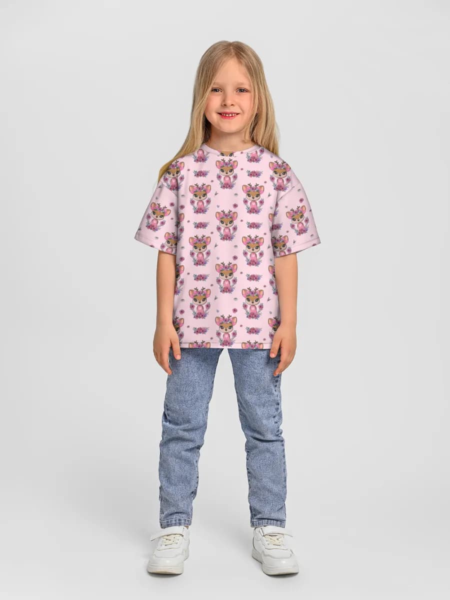 T-shirt coton oversize fille
