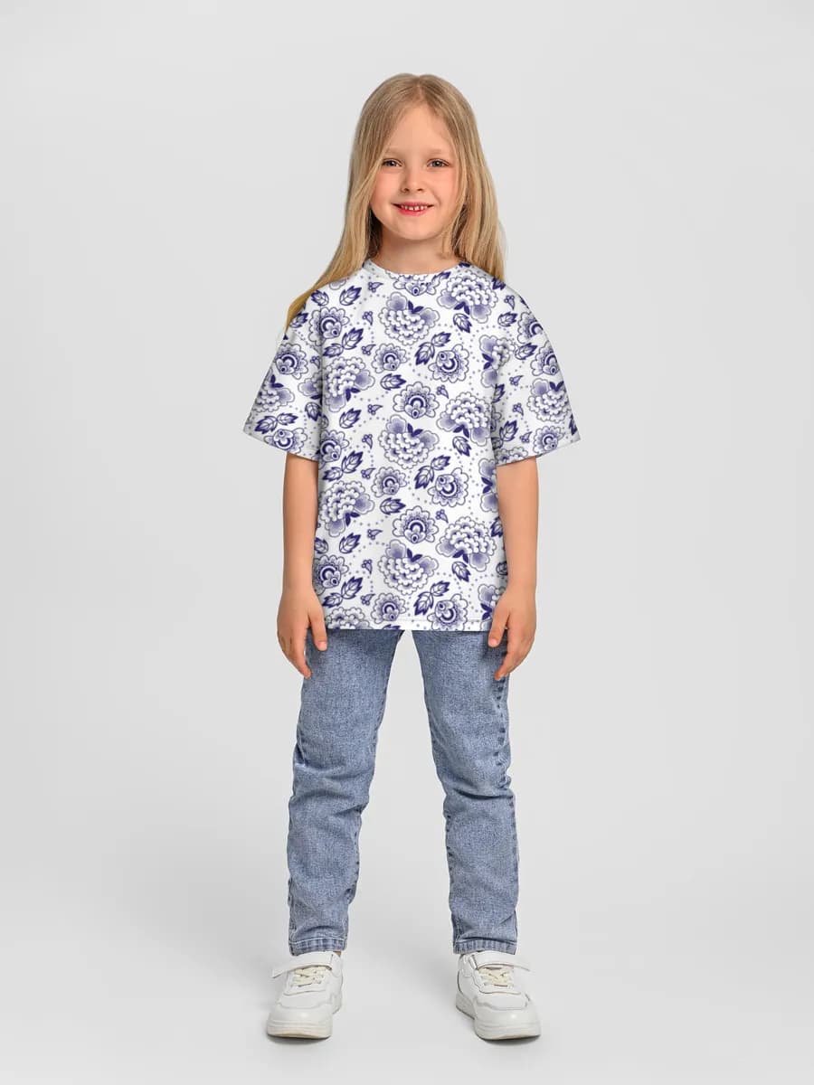 Camiseta Oversize de Algodón Niña