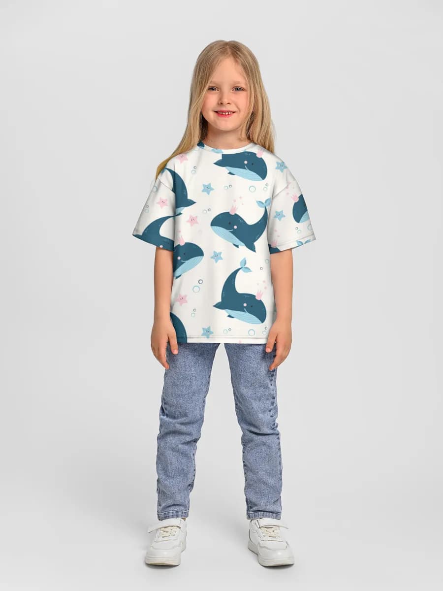 T-shirt coton oversize fille