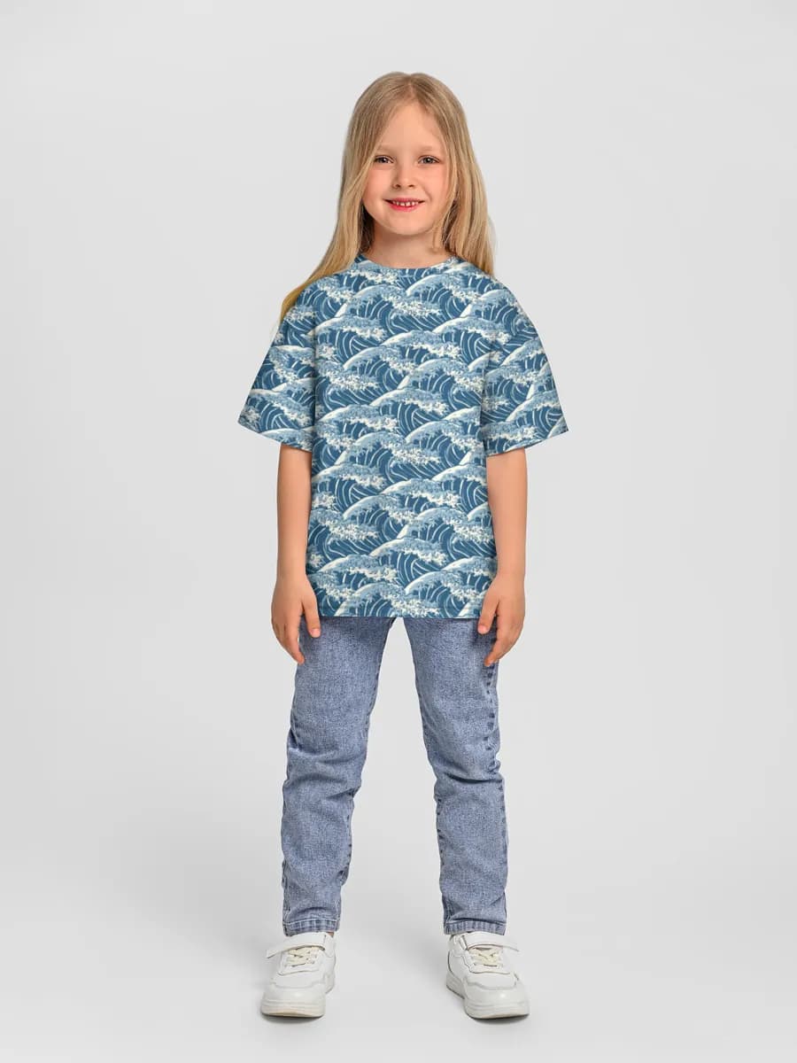 Camiseta Oversize de Algodón Niña