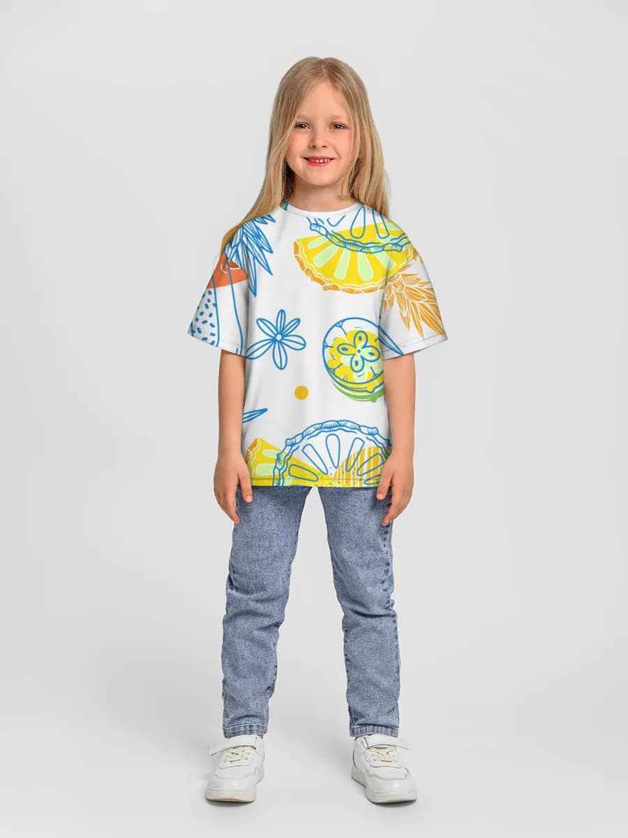 T-shirt coton oversize fille