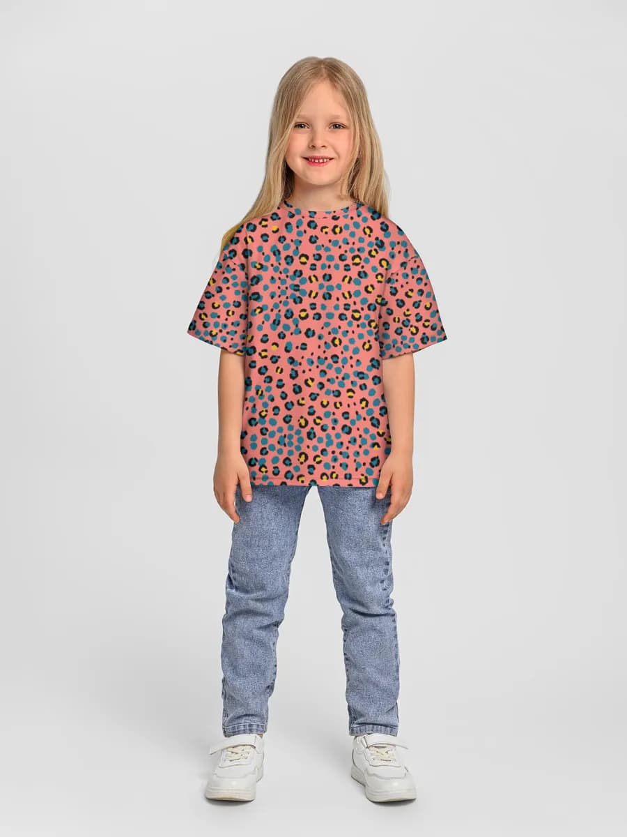 Oversized Baumwoll-T-Shirt Mädchen