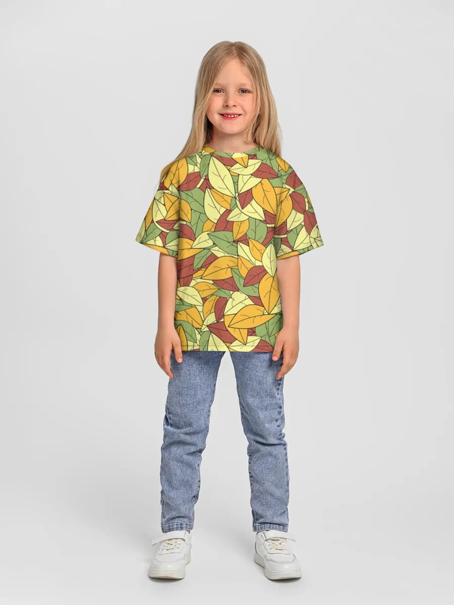 Oversized Baumwoll-T-Shirt Mädchen