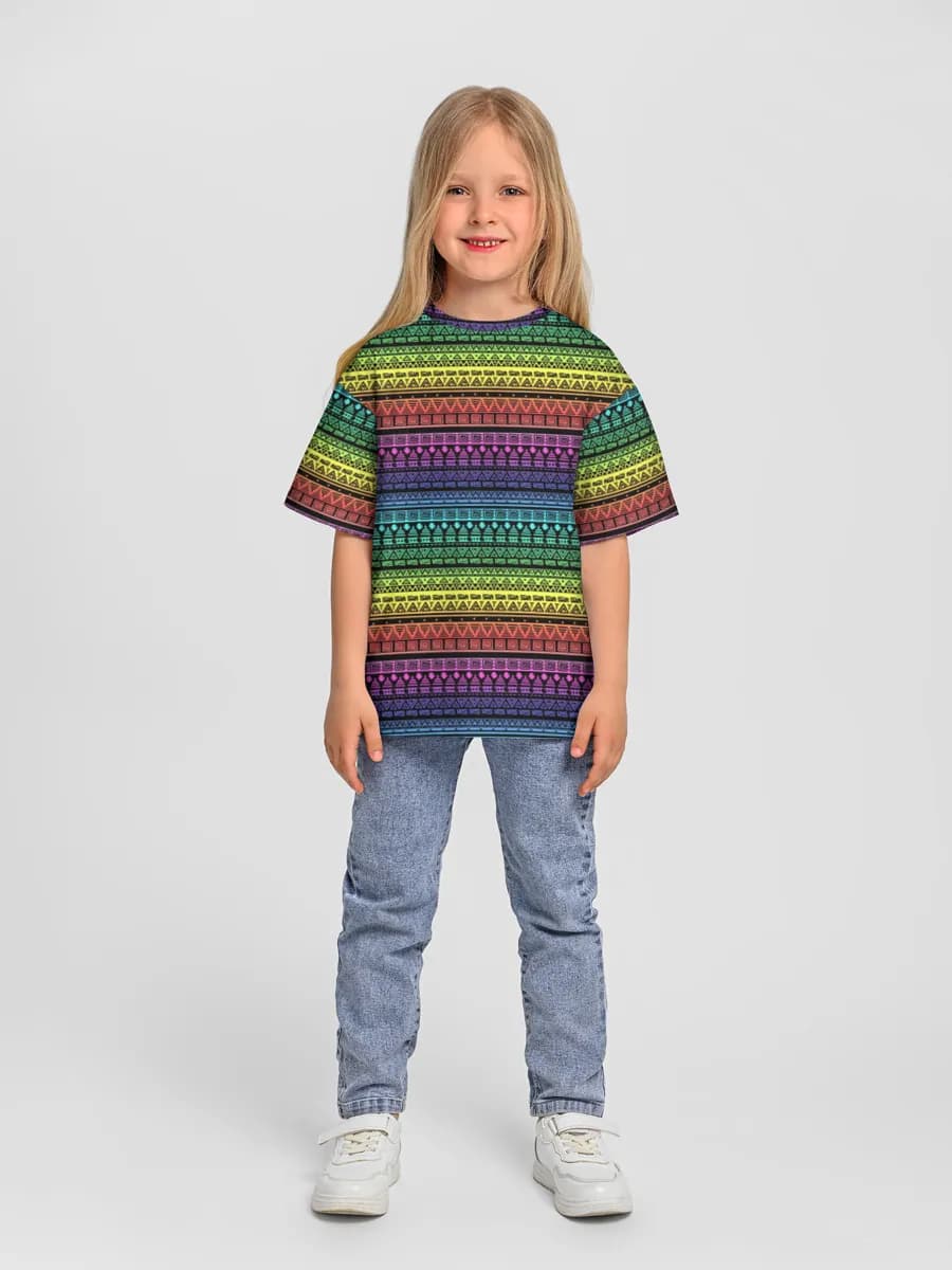 Oversized Baumwoll-T-Shirt Mädchen