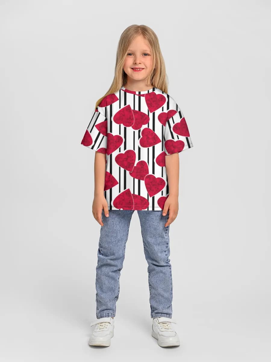 Camiseta Oversize de Algodón Niña