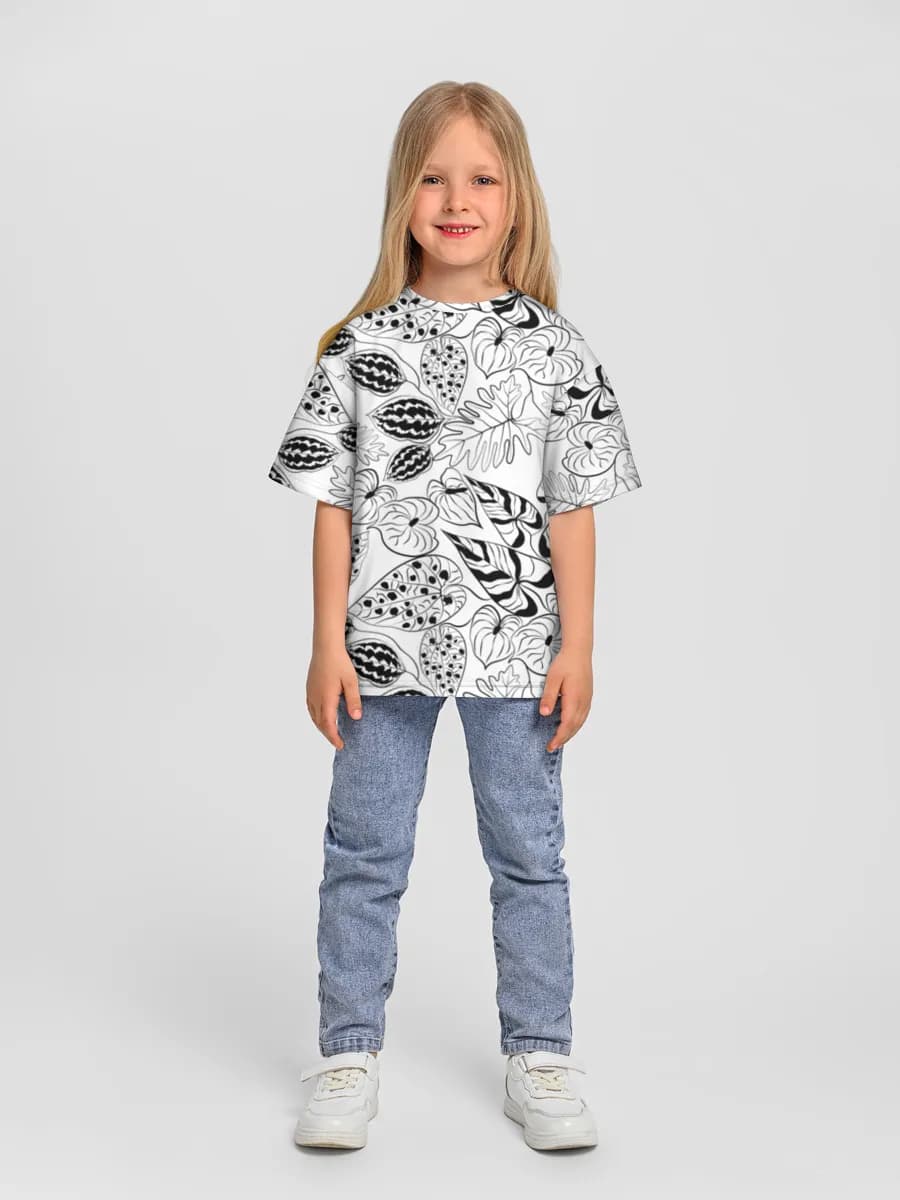 Camiseta Oversize de Algodón Niña