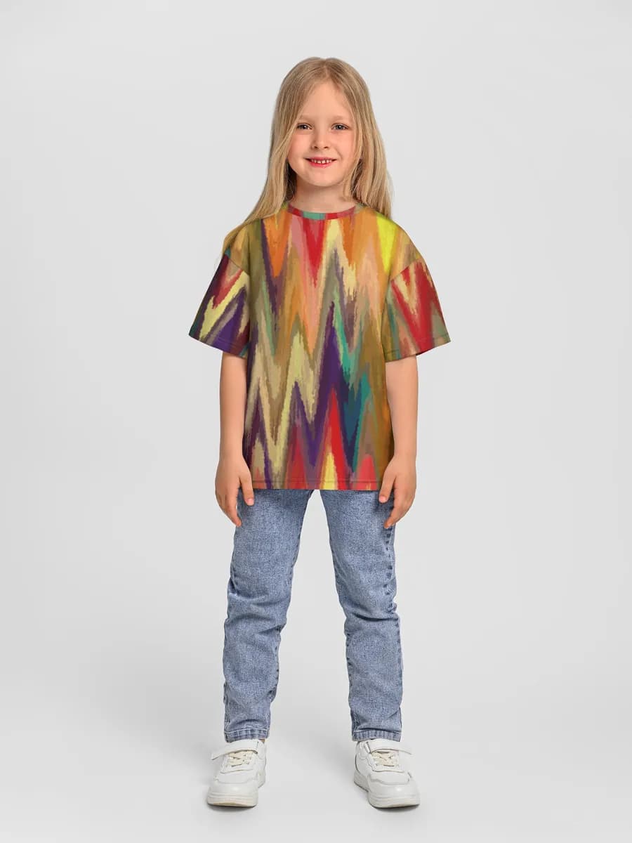 Camiseta Oversize de Algodón Niña