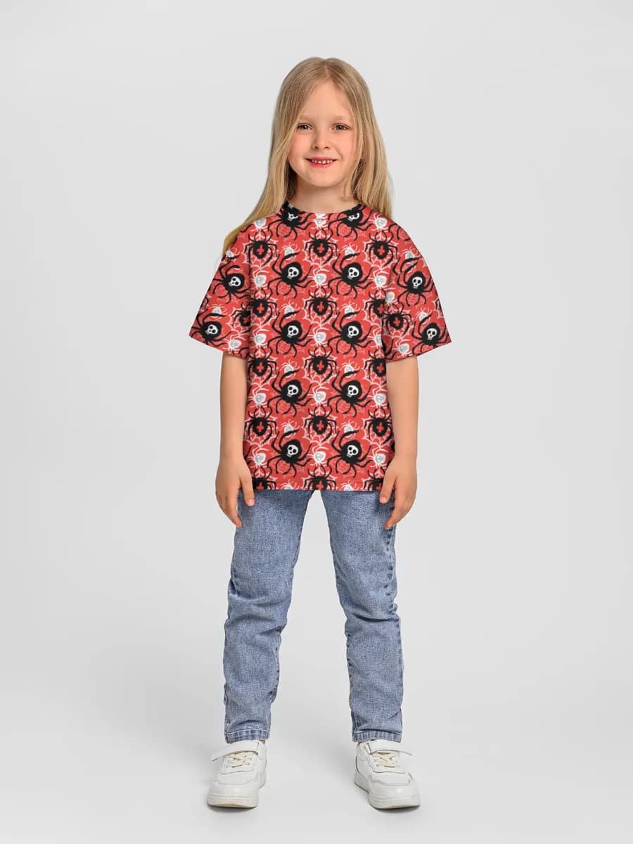 Oversized Baumwoll-T-Shirt Mädchen