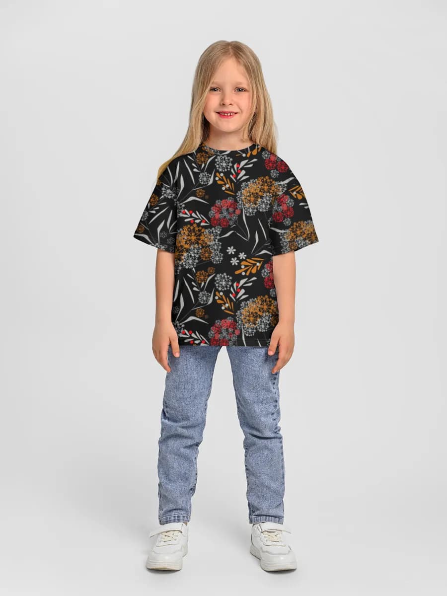Camiseta Oversize de Algodón Niña