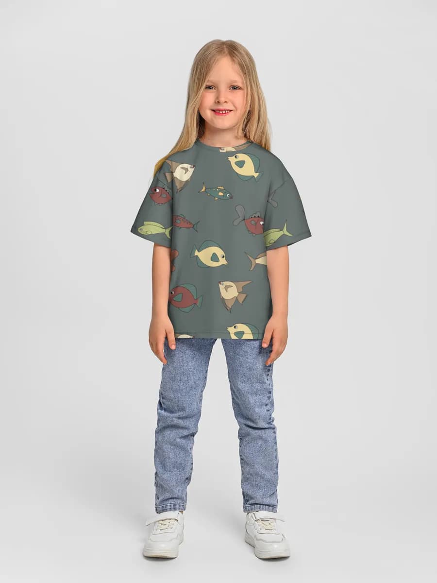 T-shirt coton oversize fille