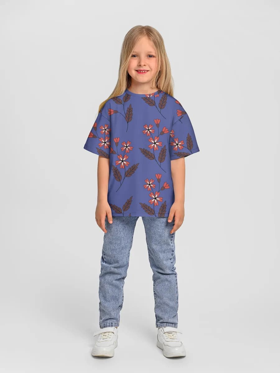 Camiseta Oversize de Algodón Niña