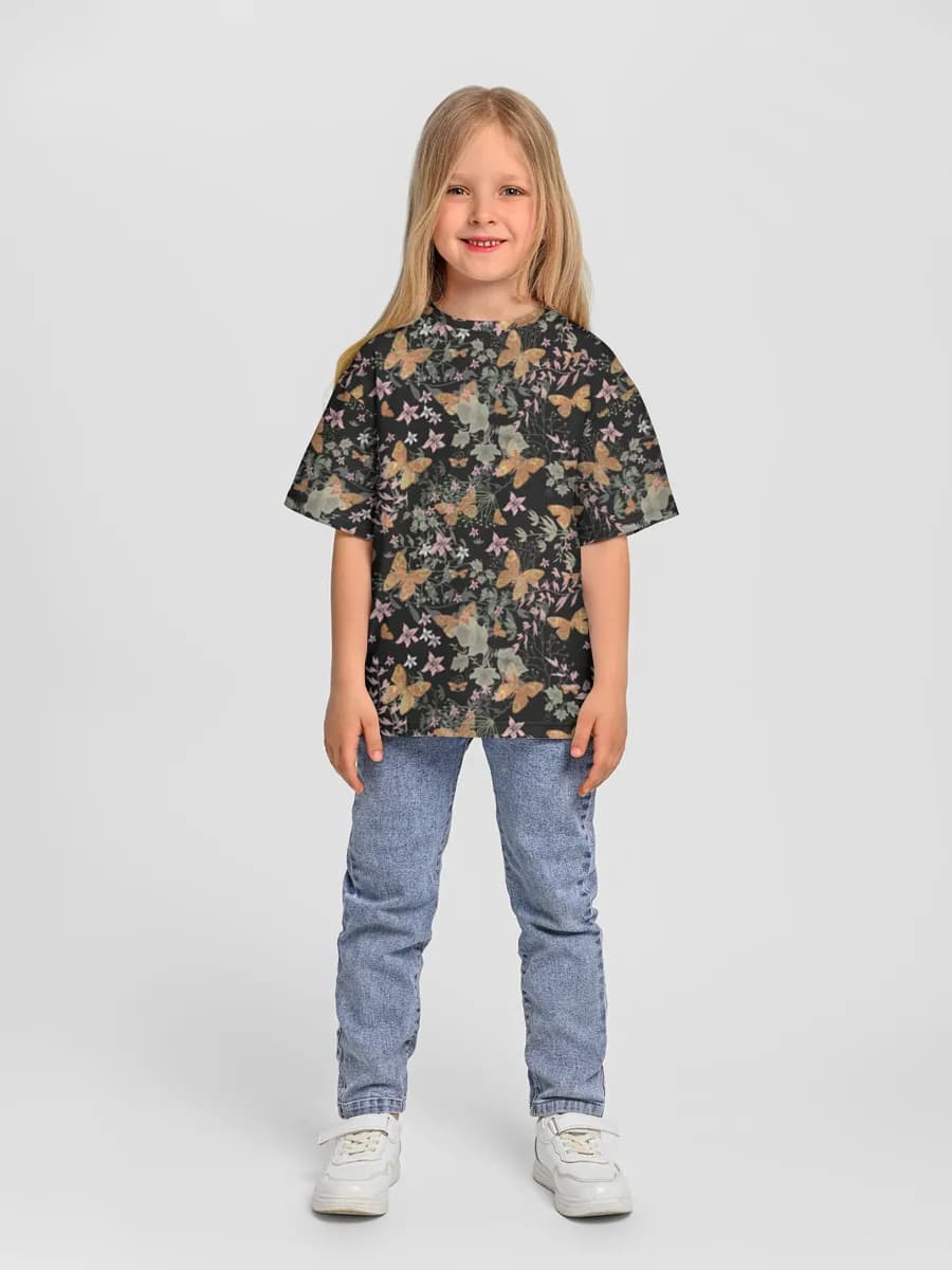 Oversized Baumwoll-T-Shirt Mädchen