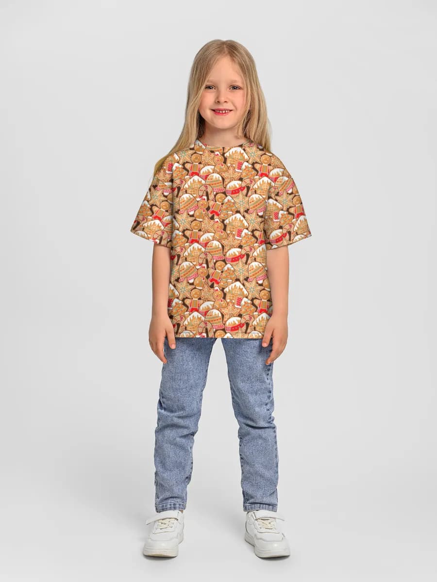 Oversized Baumwoll-T-Shirt Mädchen