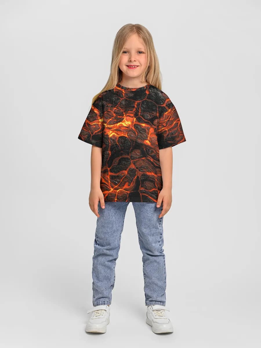 Camiseta Oversize de Algodón Niña