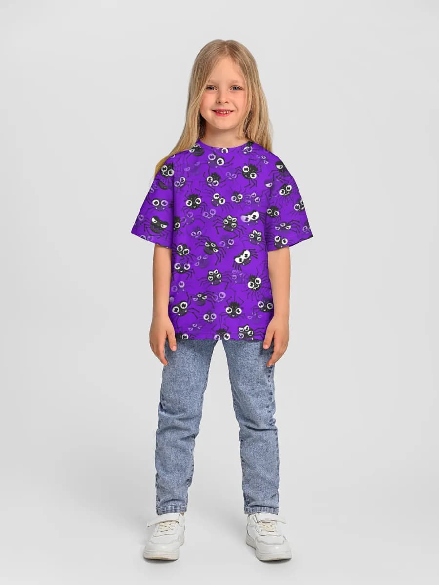 Oversized Baumwoll-T-Shirt Mädchen