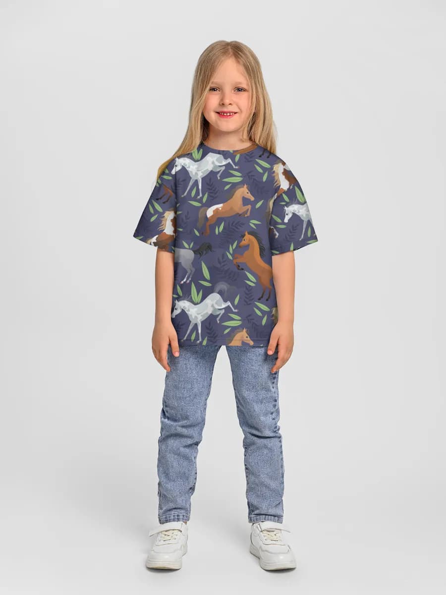 Camiseta Oversize de Algodón Niña