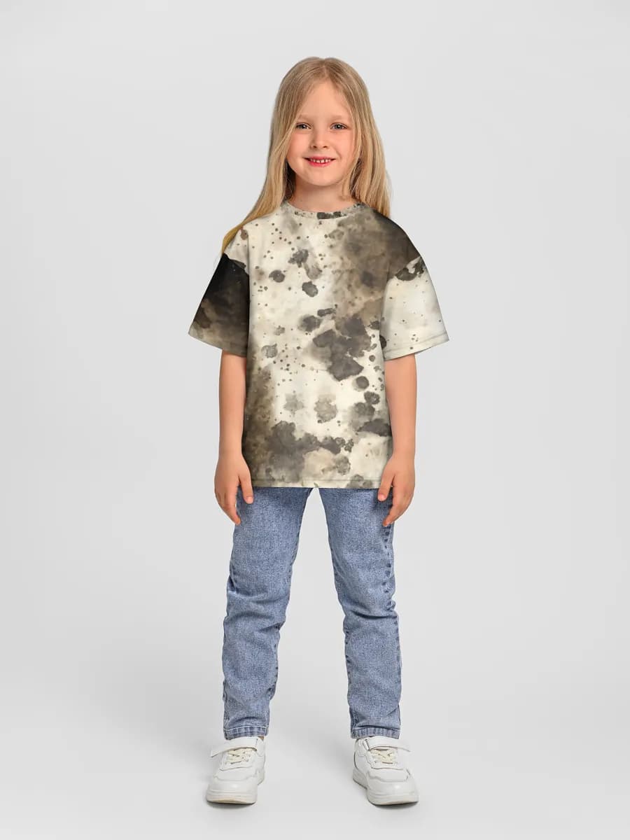 Oversized Baumwoll-T-Shirt Mädchen