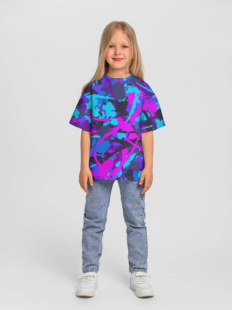 Camiseta Oversize de Algodón Niña