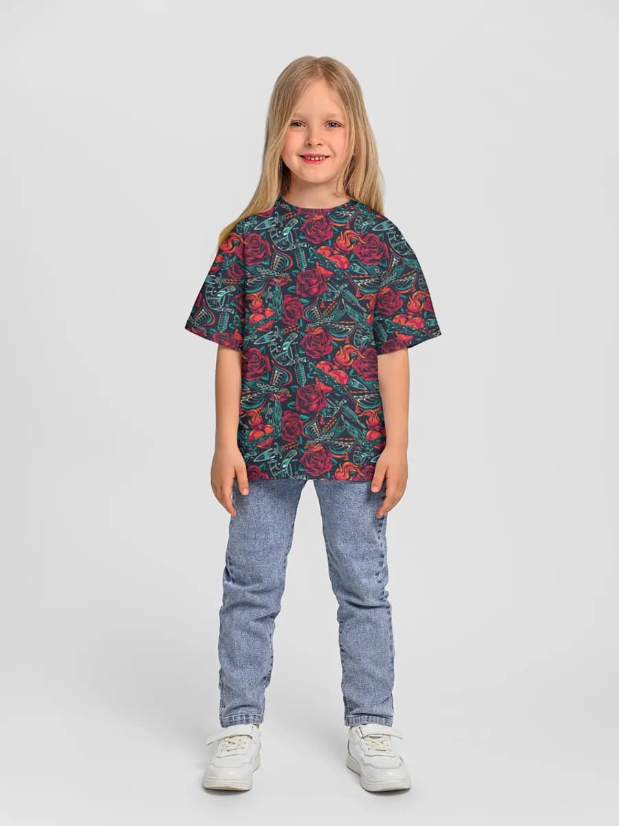 Camiseta Oversize de Algodón Niña