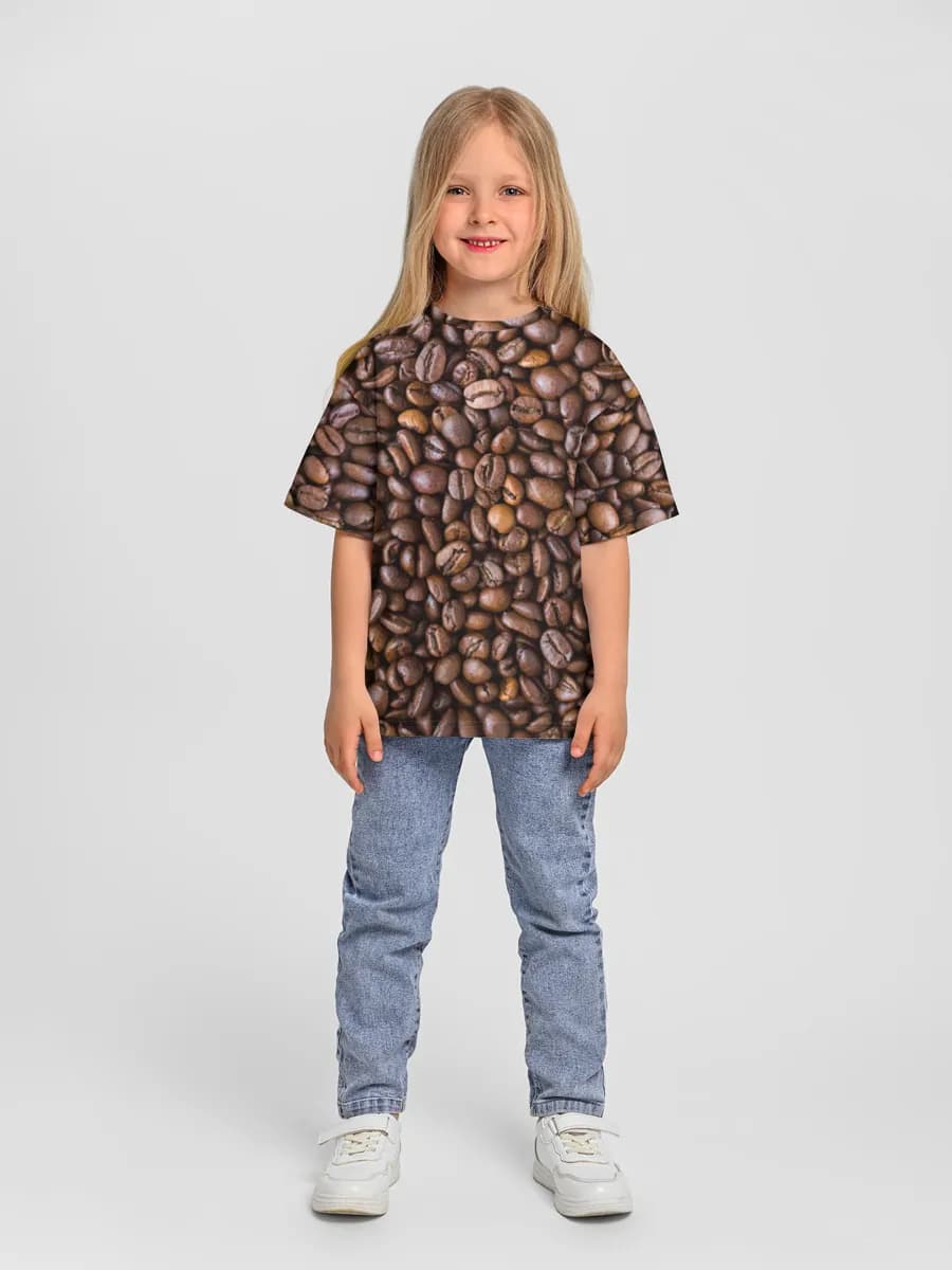 Girls' oversized cotton T-shirt