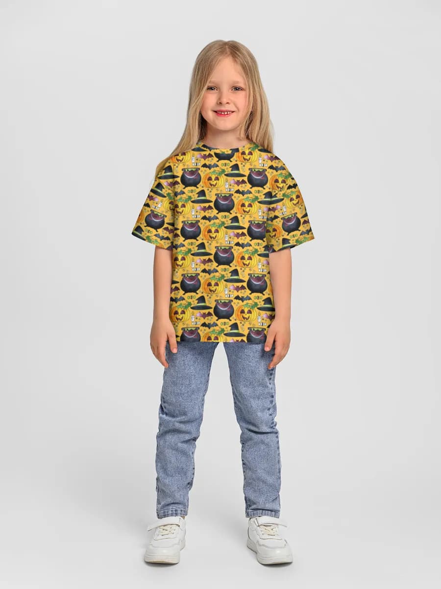 Oversized Baumwoll-T-Shirt Mädchen