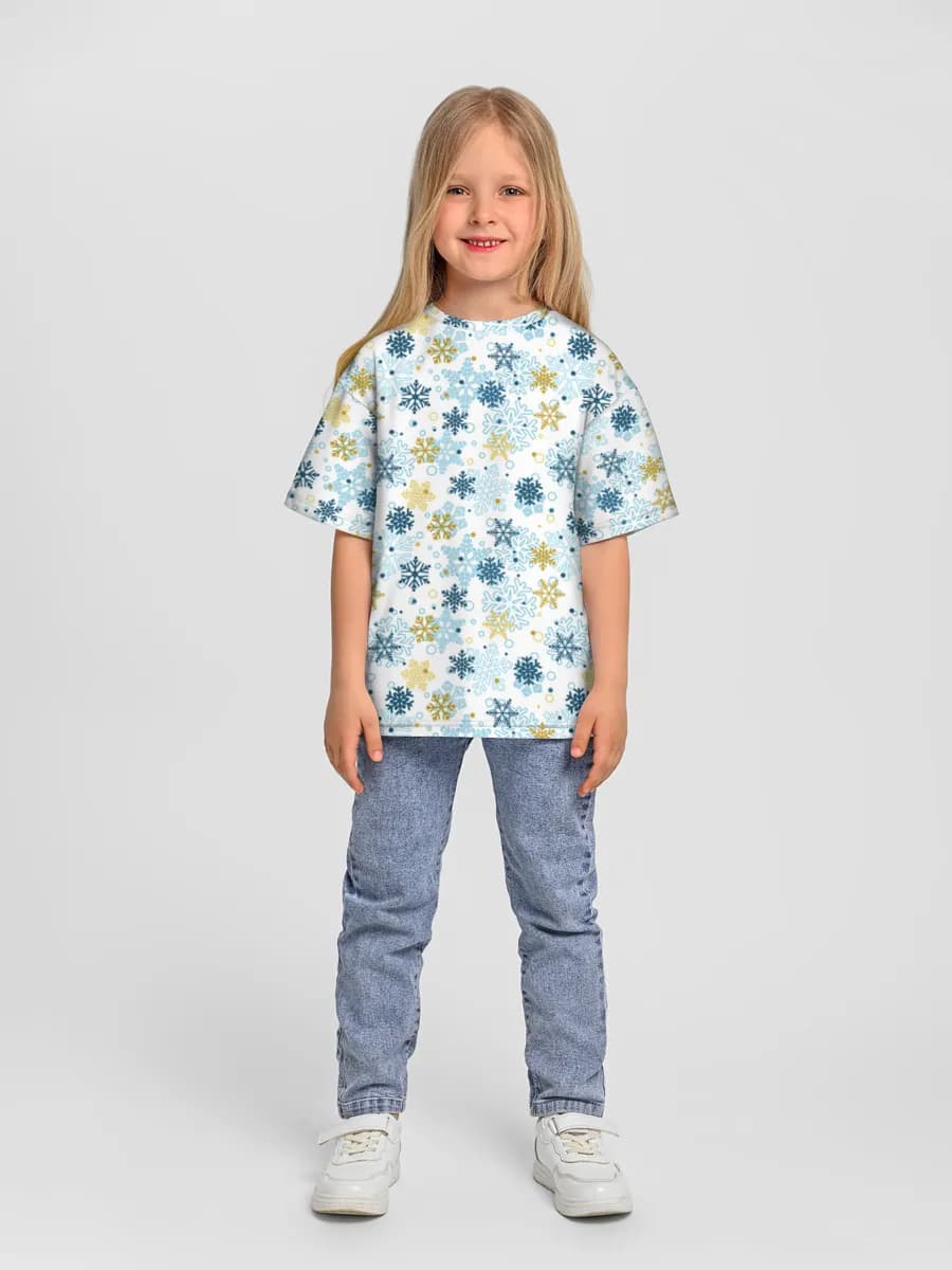 女の子 ビッグシルエット コットンTシャツ