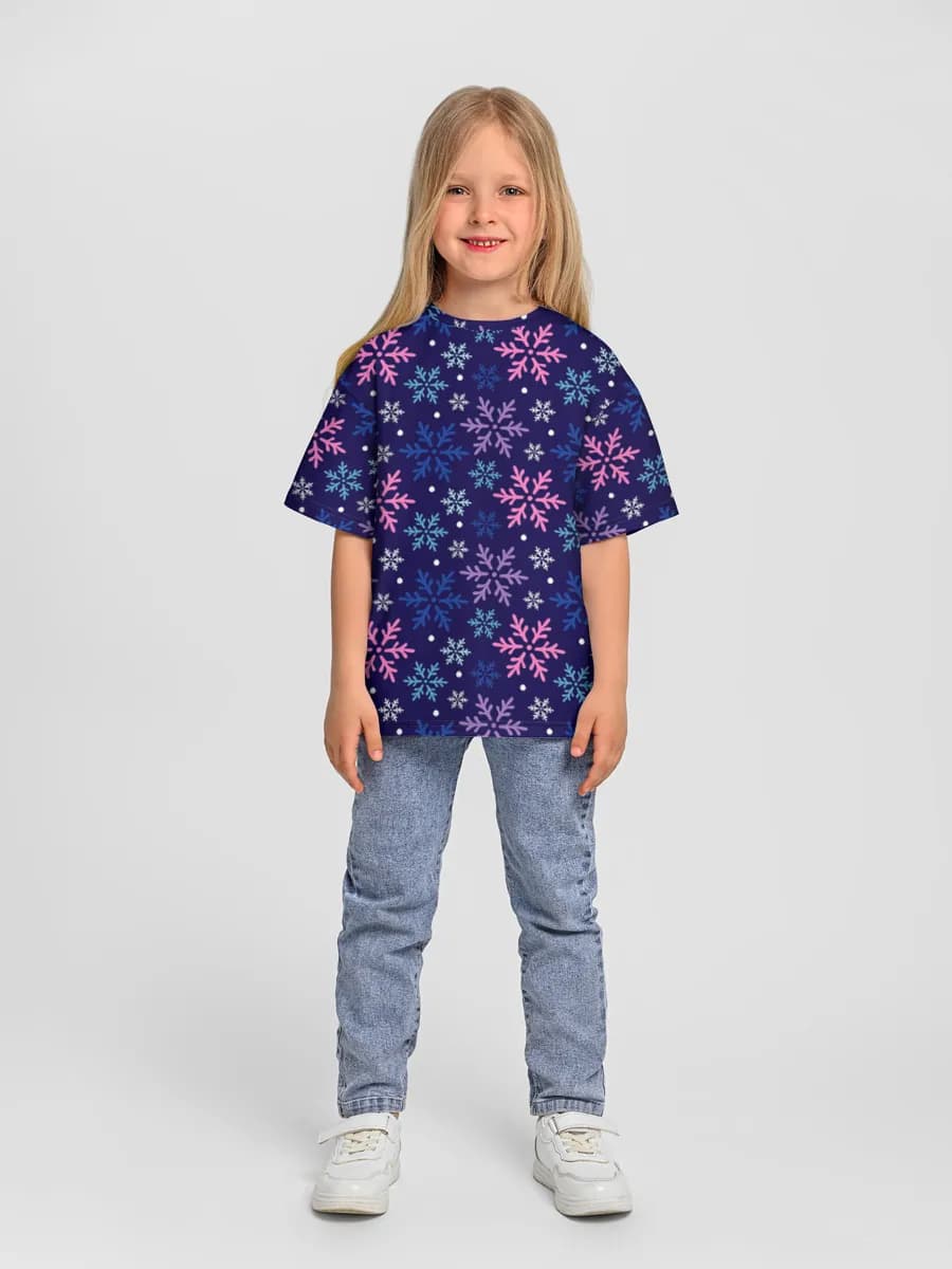 Oversized Baumwoll-T-Shirt Mädchen
