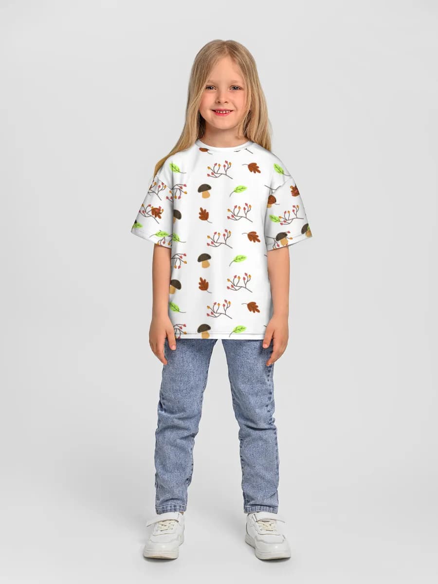 Camiseta Oversize de Algodón Niña