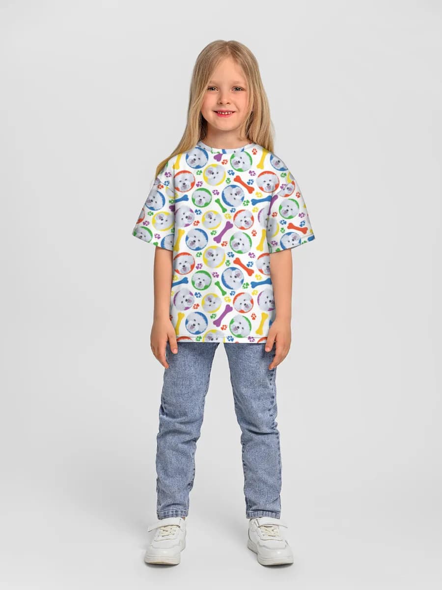 Oversized Baumwoll-T-Shirt Mädchen