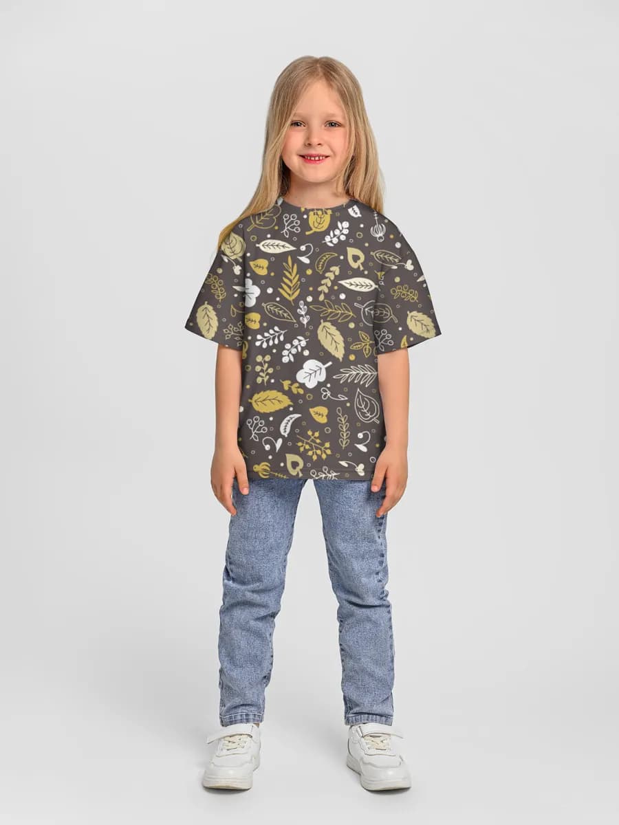Oversized Baumwoll-T-Shirt Mädchen