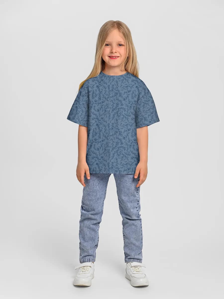 女の子 ビッグシルエット コットンTシャツ