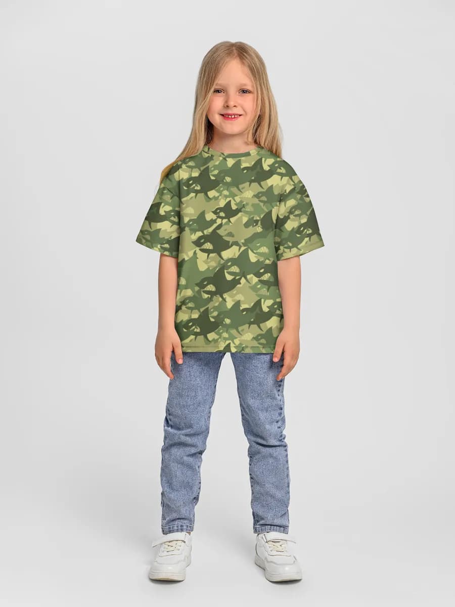 女の子 ビッグシルエット コットンTシャツ