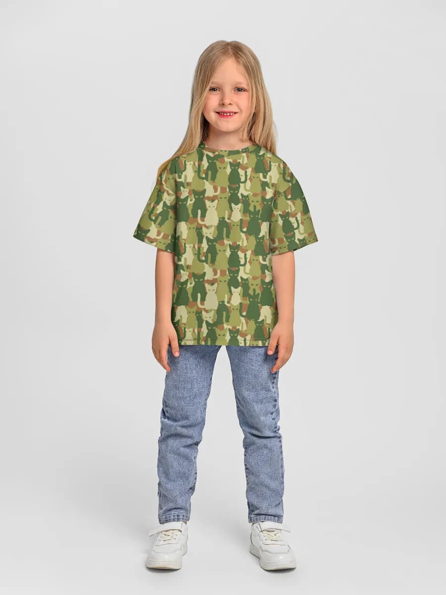 Camiseta Oversize de Algodón Niña