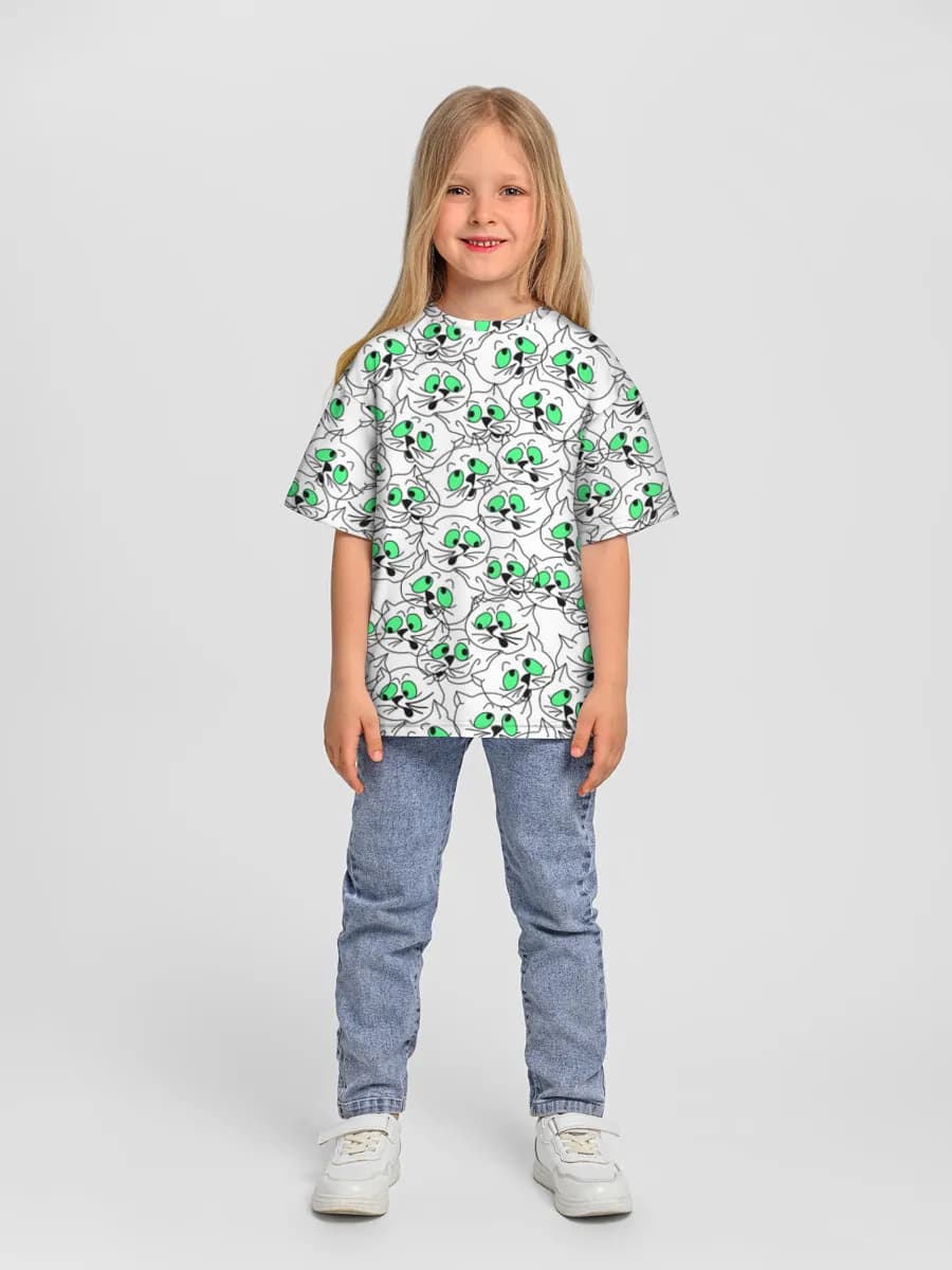 Camiseta Oversize de Algodón Niña
