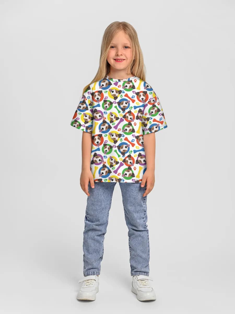 Camiseta Oversize de Algodón Niña
