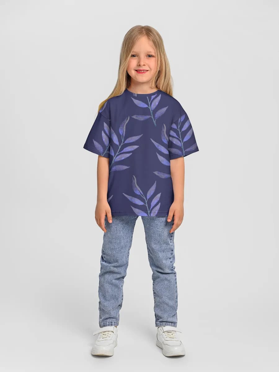 Oversized Baumwoll-T-Shirt Mädchen