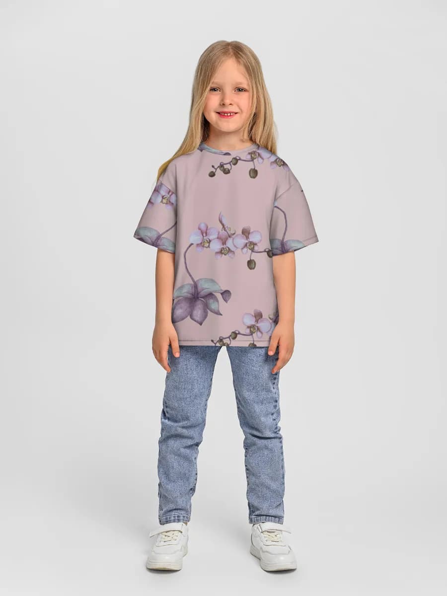 Camiseta Oversize de Algodón Niña