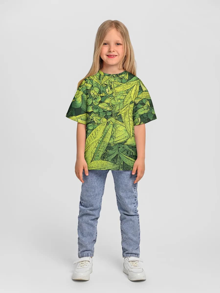 Oversized Baumwoll-T-Shirt Mädchen