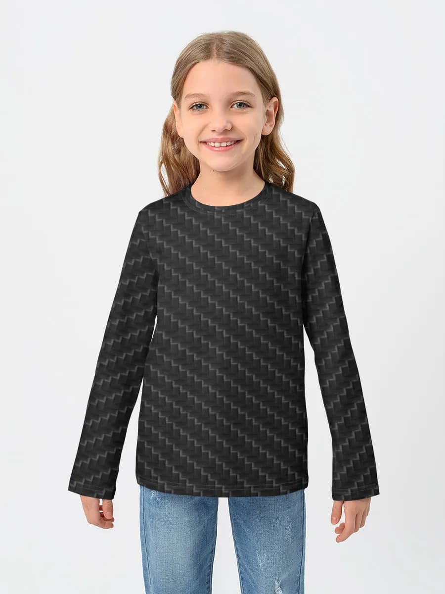 Girls' cotton long sleeve shirt