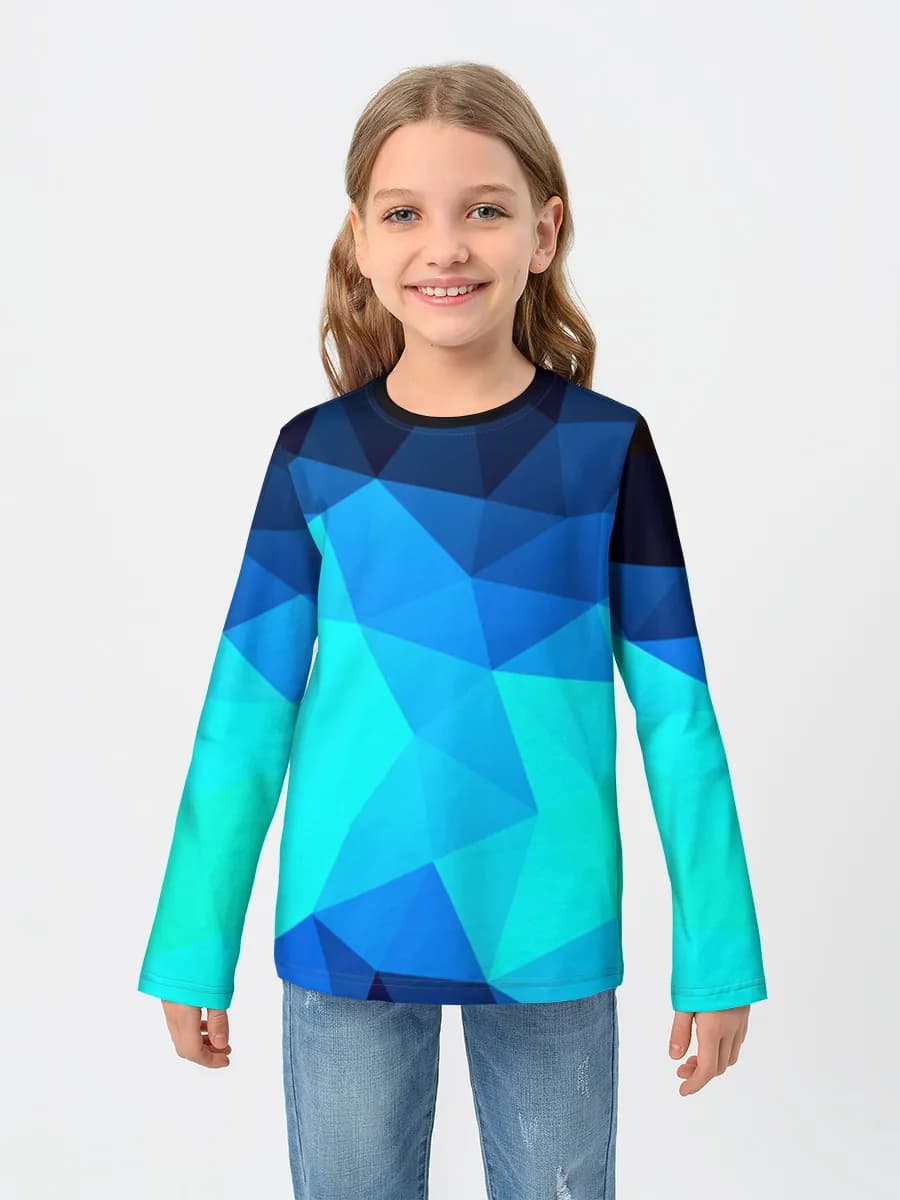 Baumwoll-Langarmshirt Mädchen