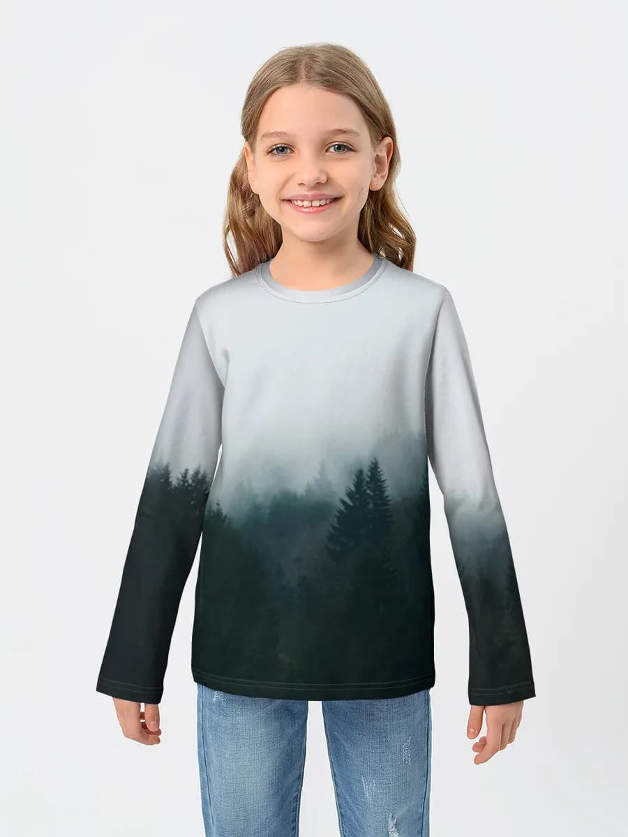 Baumwoll-Langarmshirt Mädchen