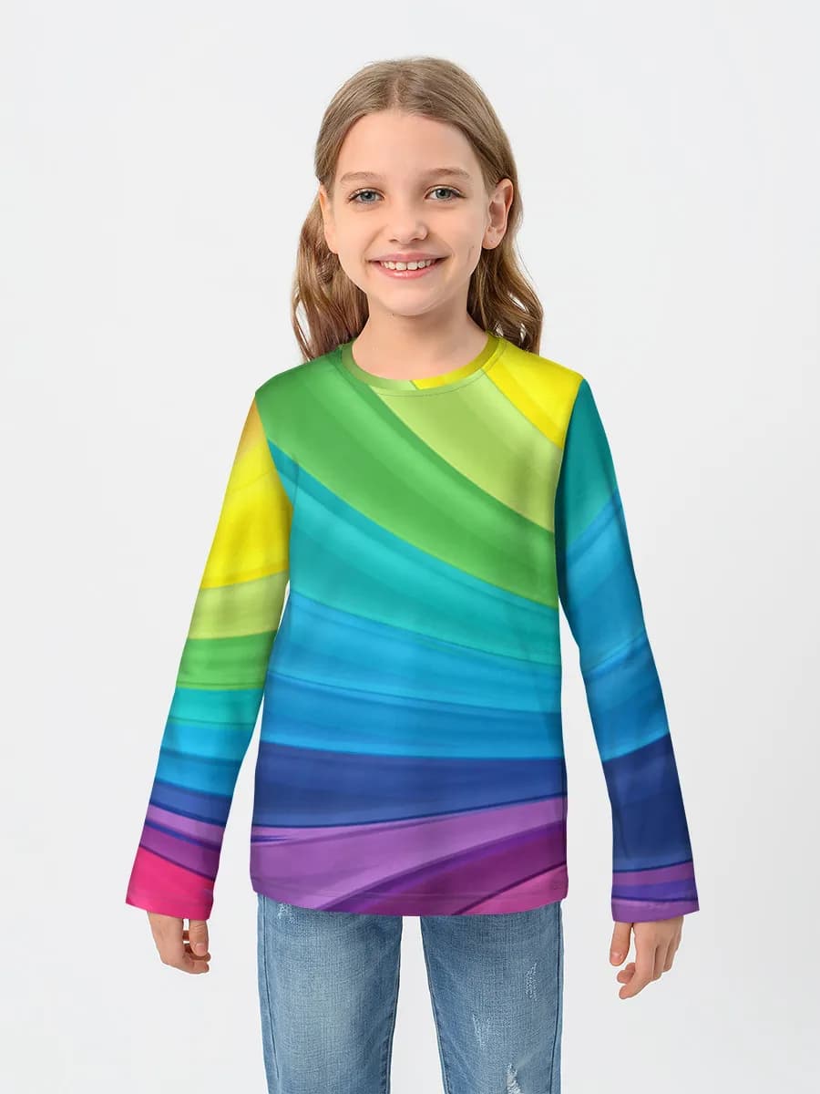 T-shirt manches longues coton fille