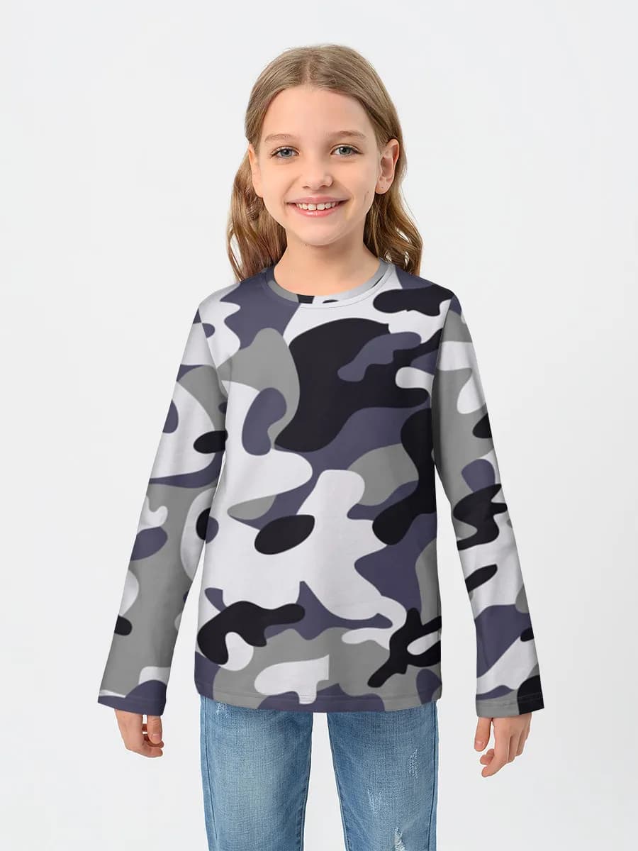 Camiseta Manga Larga de Algodón Niña