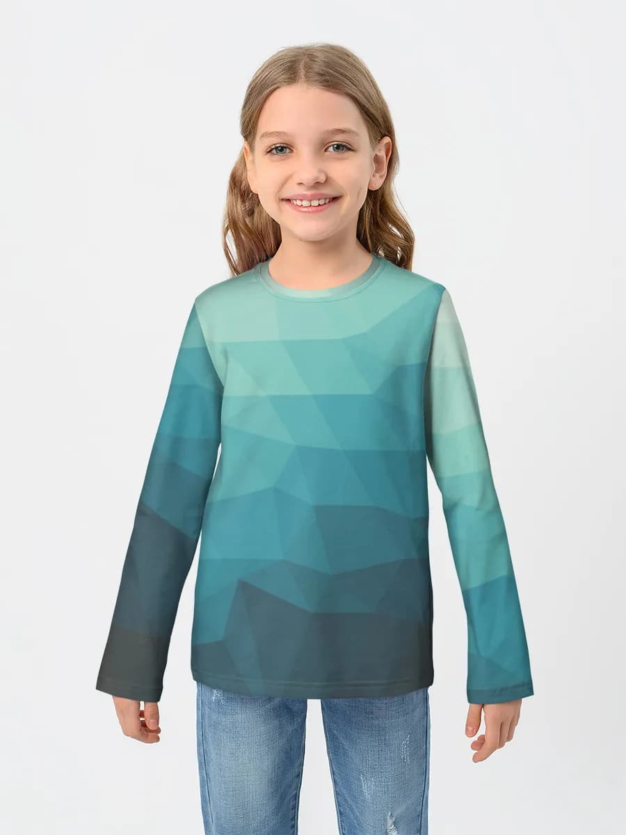 Girls' cotton long sleeve shirt
